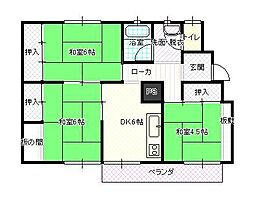 第五大宝ビル 3Kの間取図画像