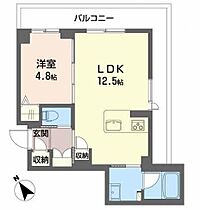 山形県山形市木の実町（賃貸マンション1LDK・4階・42.70㎡） その2