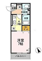 山形県山形市木の実町（賃貸アパート1K・3階・26.57㎡） その2