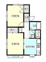 山形県山形市桜田西1丁目（賃貸アパート2K・2階・39.66㎡） その2