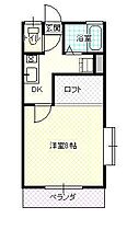 山形県山形市南原町2丁目（賃貸アパート1K・3階・25.48㎡） その2