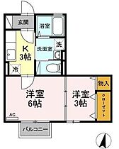 山形県山形市南原町1丁目（賃貸アパート2K・2階・31.21㎡） その2