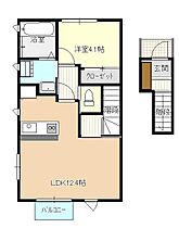 山形県山形市江南1丁目（賃貸アパート1LDK・2階・45.56㎡） その2