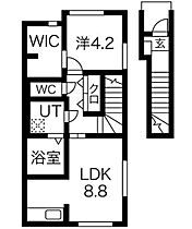 山形県上山市金生西2丁目（賃貸アパート1LDK・2階・46.30㎡） その2