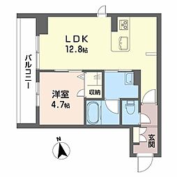 シャーメゾン プランドール 1LDKの間取図画像