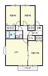 メゾン・ピリエール 3LDKの間取図画像