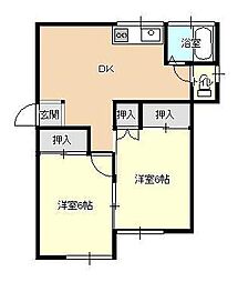 間取図画像 2DK