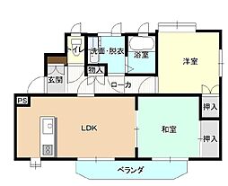 シャルム21 2LDKの間取図画像