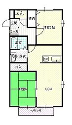 アヴィニヨン 2LDKの間取図画像
