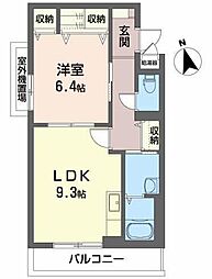 メゾン・ド・シャルム 1LDKの間取図画像