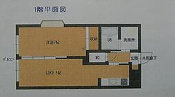 メゾン・ジュネス5 1LDKの間取図画像