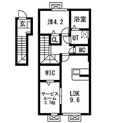 レジデンスII 1SLDKの間取図画像