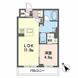 CityPlaza大手門 1LDKの間取図画像