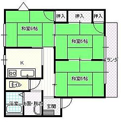 コンシェール藤 3Kの間取図画像