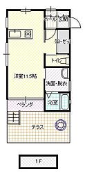 DressCamp ワンルームの間取図画像