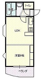 アルビレオ南三番町 1LDKの間取図画像
