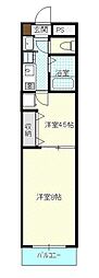 メゾン・ジュネス2 2Kの間取図画像