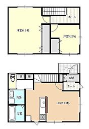 ミラベルテ A棟 2LDKの間取図画像