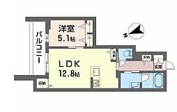 山形市十日町4丁目マンション 1LDKの間取図画像