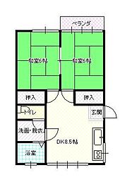 間取図画像 2DK