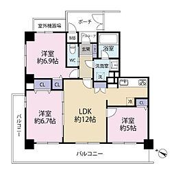 間取図画像 3LDK