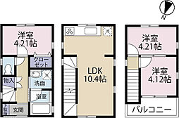 全1棟現場 緑豊かな公園すぐそば