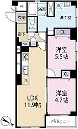 間取図画像 2LDK