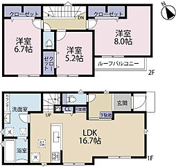 全1棟現場 家事効率向上のランドリールーム付き