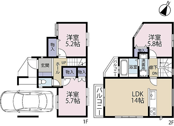 間取りを拡大表示