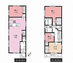 全2棟/1号棟 家族の様子がわかりやすいリビングイン階段