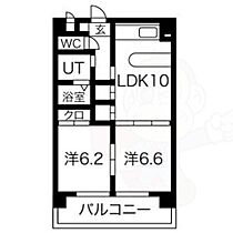 愛知県名古屋市昭和区滝川町18番1号（賃貸マンション2LDK・4階・52.20㎡） その2