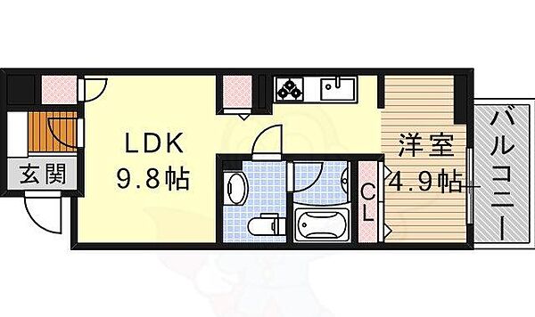 愛知県名古屋市中区大井町(賃貸マンション1LDK・11階・40.40㎡)の写真 その2