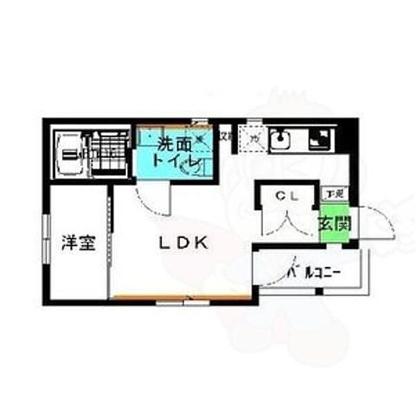 愛知県名古屋市中川区松葉町４丁目(賃貸アパート1K・3階・25.91㎡)の写真 その2