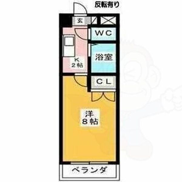 愛知県名古屋市中川区野田１丁目(賃貸マンション1K・2階・24.08㎡)の写真 その2