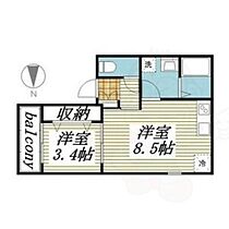 愛知県名古屋市瑞穂区鍵田町２丁目（賃貸アパート1LDK・3階・31.40㎡） その2