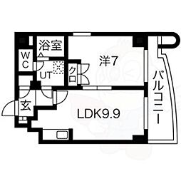 間取図画像 1LDK