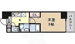 JR中央本線 鶴舞駅 徒歩6分の賃貸マンション 14階1Kの間取り