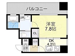 さくらHills NAGOYA WEST 5階1DKの間取り