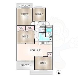 エルグランデ萩山 1階