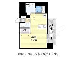 SHOKEN Residence名古屋 太閤通 1Kの間取図画像