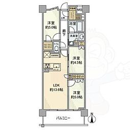 オープンレジデンシア桜山 3LDKの間取図画像