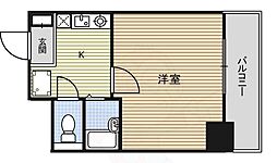 ヒルズ千種 1Kの間取図画像