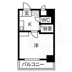 間取図画像 1K