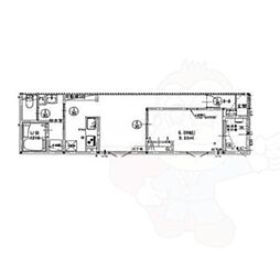 リベール元中野II 1LDKの間取図画像