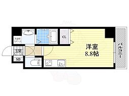 RESIDENCIA大須 ワンルームの間取図画像