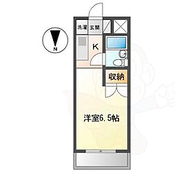 グレート・コースト桜山 ワンルームの間取図画像