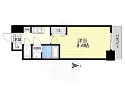 ディアレイシャス浅間町 1Kの間取図画像