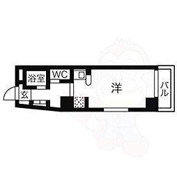 ドール新栄 1Kの間取図画像