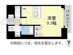 プレサンス上前津リラシス 1Kの間取図画像