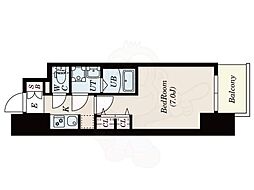 S-RESIDENCE金山3丁目 1Kの間取図画像